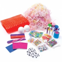 Set creativ de artizanat gigant, Mega Jar of Craft, 16 tipuri de accesorii, multicolor, Grafix R06-0225